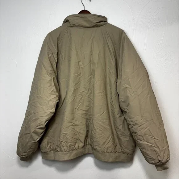 Lands End Winter Coat Beige Full Zip Grandpa Outdoor Long Sleeve Casual Mens XXL - Picture 6 of 6